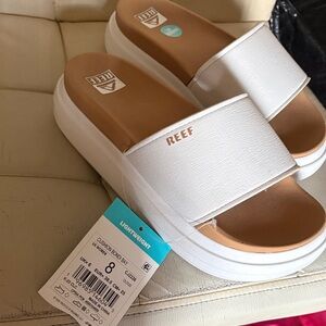 Reef Women's White Platform Sandals